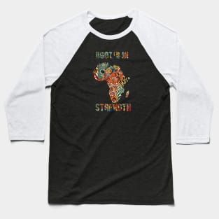Africa routed in strength. Baseball T-Shirt